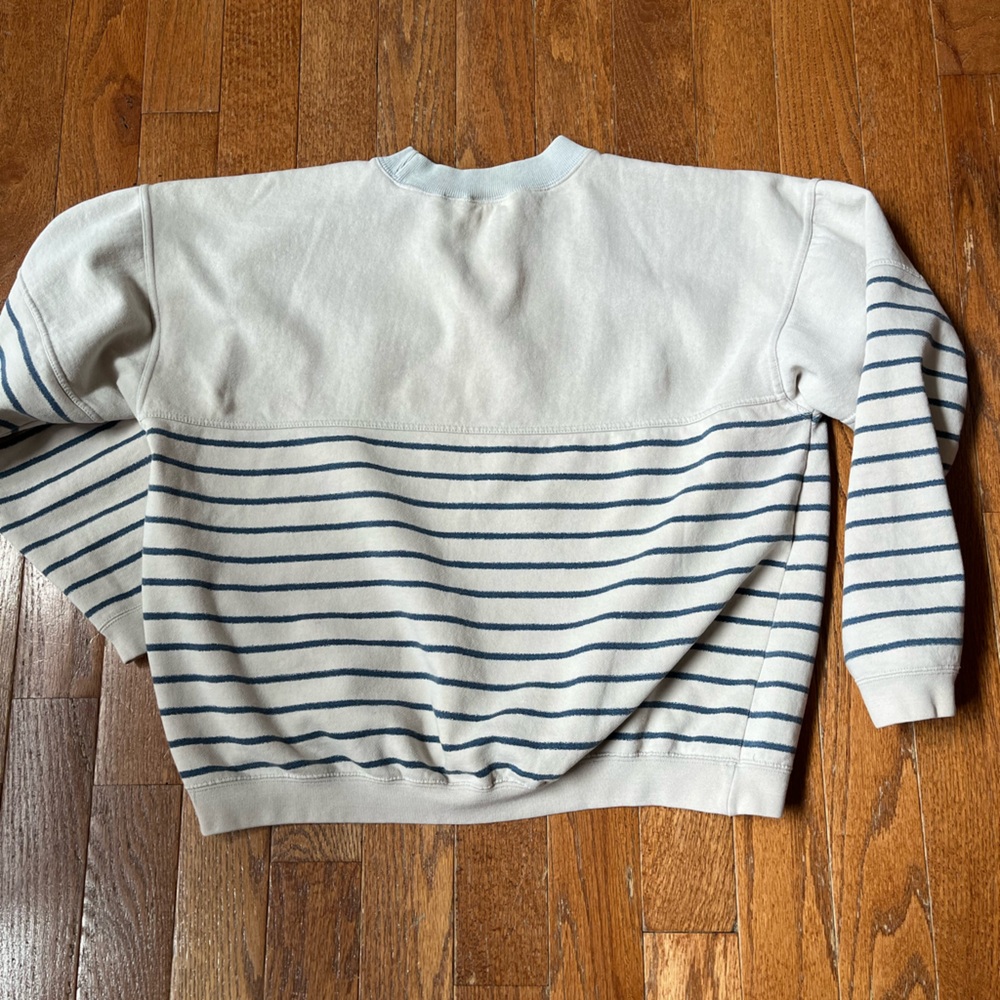 Dockers Striped Beige and Blue Men's Sweatshirt, Size XL - Picture 5 of 5